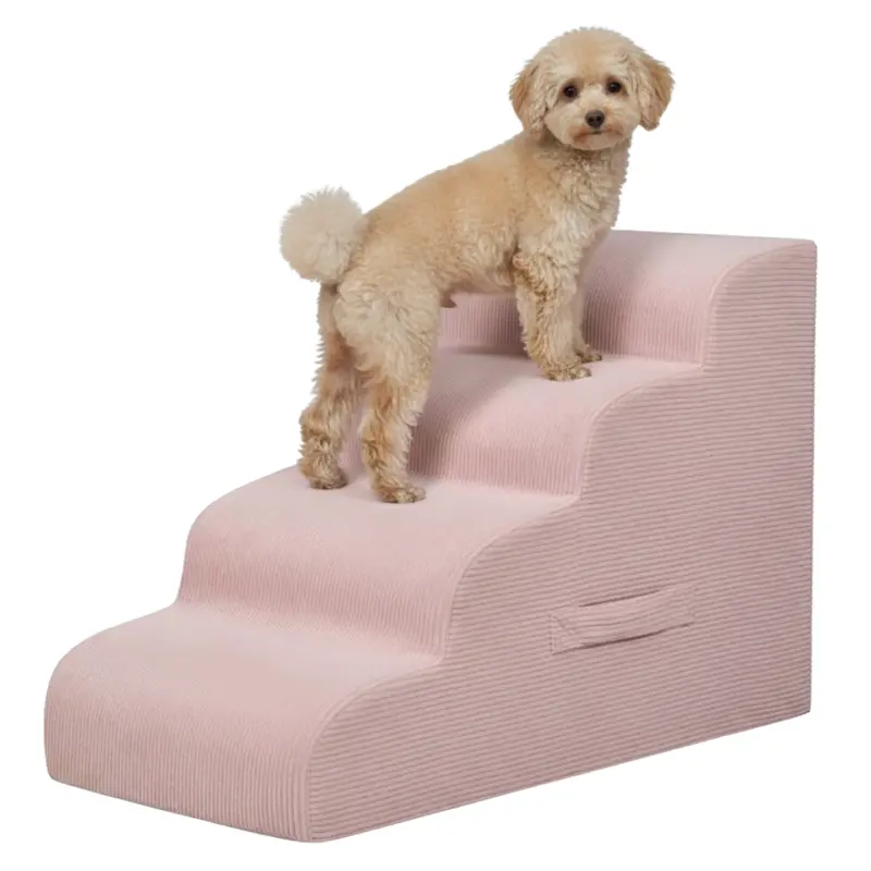 4-Step Foldable Pet Ramp – Lightweight Stairs for Beds and Sofas 2