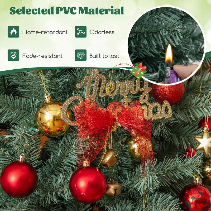 6.5-Foot Blue Slim Pencil Christmas Tree – Pre-Lit with 200 Warm White & Multicolor LEDs, 9 Lighting Options, 556 Branch Tips