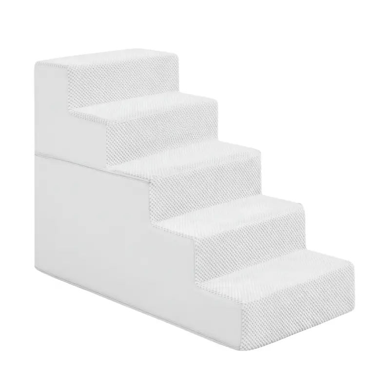 Adjustable Indoor Dog Stairs (3–5 Steps) for Safe, Easy Furniture Access