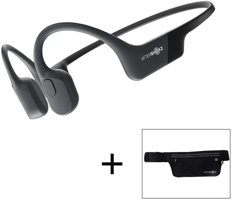 AfterShokz Aeropex Open-Ear Bone Conduction Headphones – Wireless Sport Headset in Cosmic Black 2