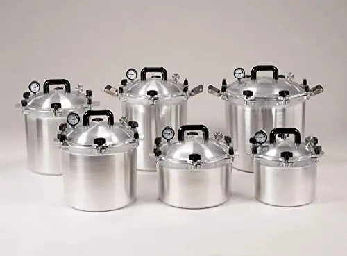 All American Stainless Steel Pressure Canner – 30-Quart Heavy-Duty Cooker & Preserving System (Model 930)