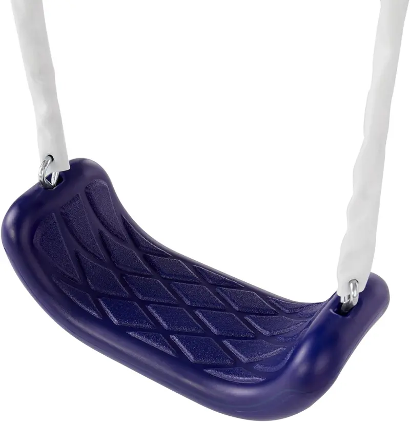 Blue Ridge Backyard Swing Set – Sturdy A-Frame Metal Playset Featuring Glider, Trapeze, Dual Swings, and Integrated Slide