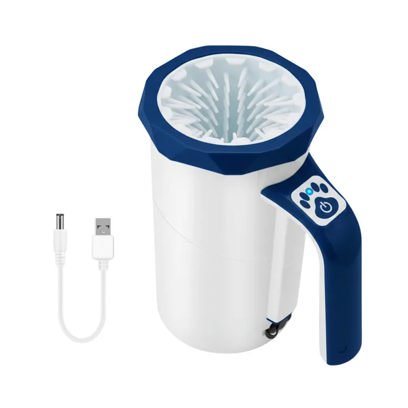 Cordless Rechargeable Paw Washer with 360° Rotating Silicone Brush 2
