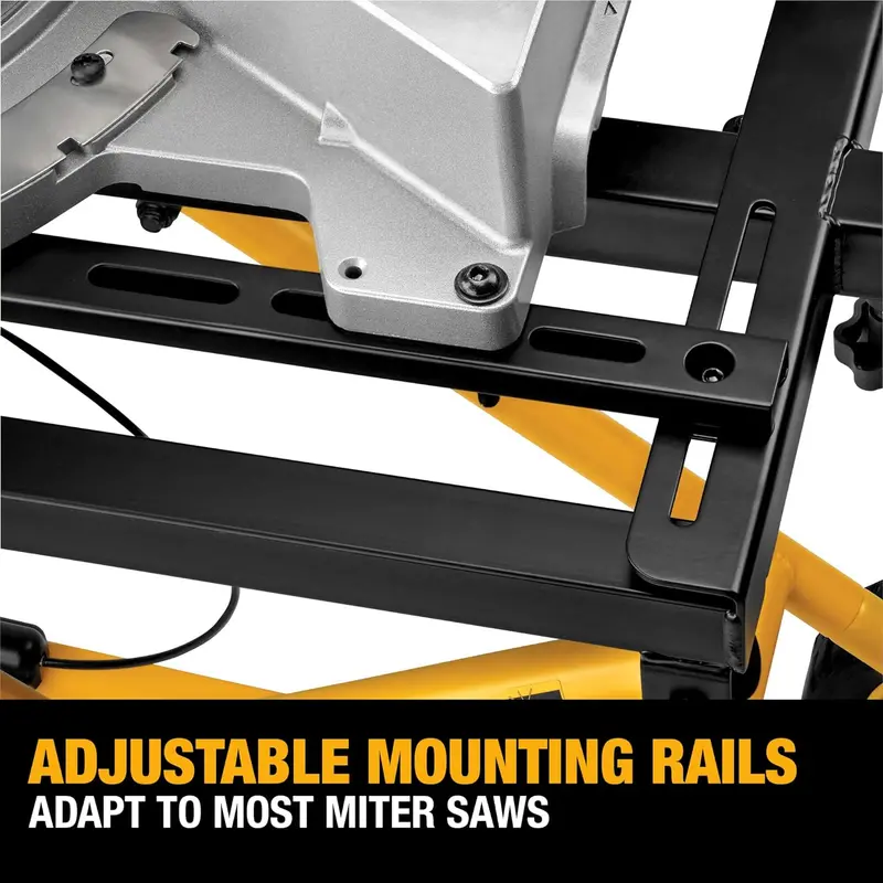 DEWALT DWX726 Miter Saw Stand – Adjustable Height with Rolling Mobility Wheels
