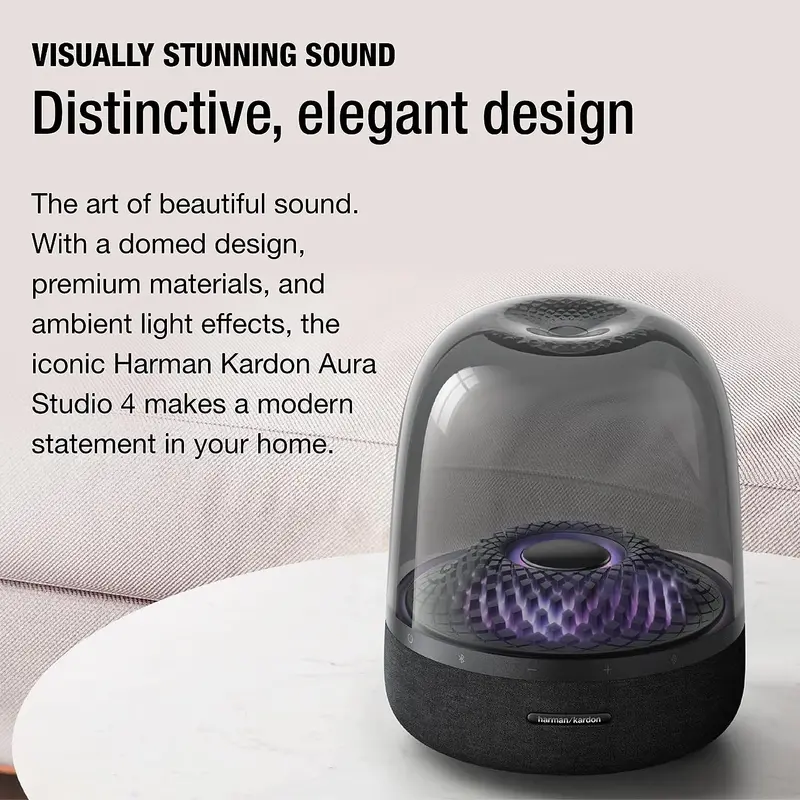 Eco-Friendly Bluetooth Home Speaker with Premium Audio, 5 Dynamic Light Themes, and Recycled Materials 2