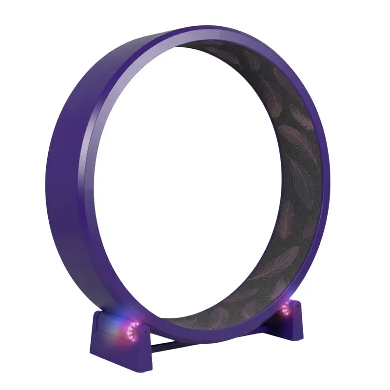 Extra-Large 48-Inch Cat Exercise Wheel with Black Felt Traction Band for Quiet Operation