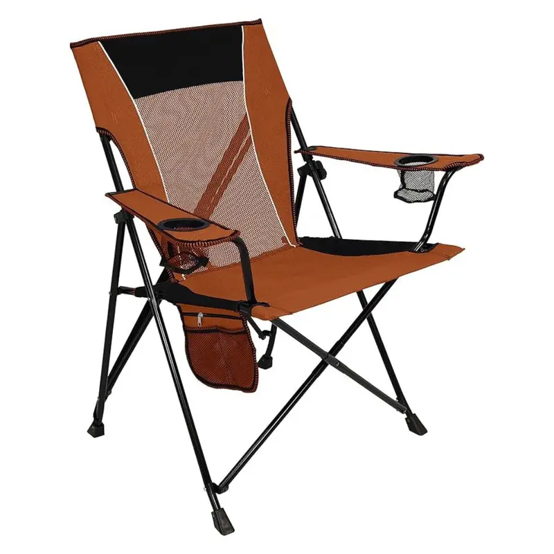 Foldable Dual-Lock Camp Chair with Cup Holders, Lightweight Frame & Convenient Carry Bag