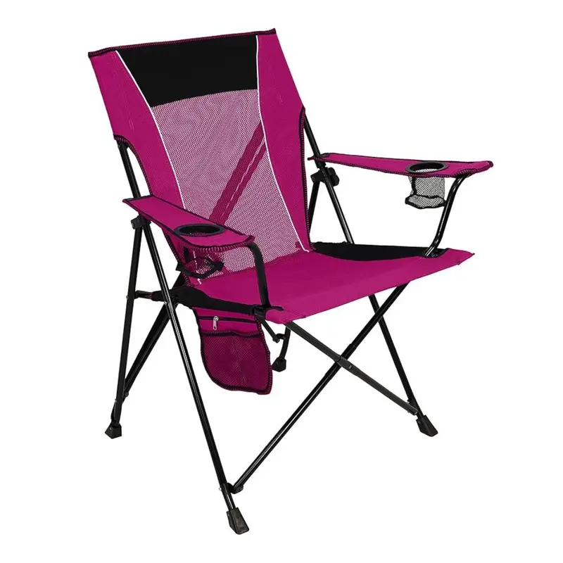 Foldable Dual-Lock Camp Chair with Cup Holders, Lightweight Frame & Convenient Carry Bag 2