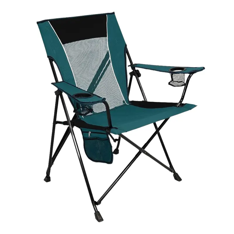 Foldable Dual-Lock Camp Chair with Cup Holders, Lightweight Frame & Convenient Carry Bag
