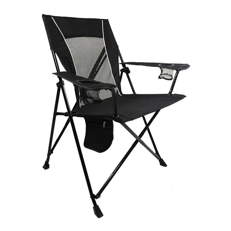 Foldable Dual-Lock Camp Chair with Cup Holders, Lightweight Frame & Convenient Carry Bag
