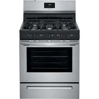 Frigidaire 30" Freestanding Gas Range – Stainless Steel, 5-Burner Cooktop, FCRG3052AS