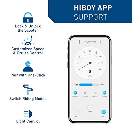 Hiboy S2 Pro Electric Scooter – 500W Motor, 10-Inch Puncture-Resistant Tires, LED Dashboard, and IPX4 Weather Resistance