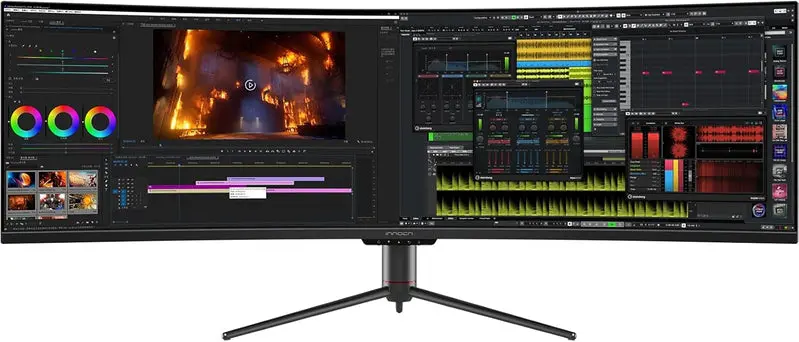 INNOCN 49C1G Ultra-Wide Curved Gaming Monitor – 49" HDR400 Display, 144Hz Refresh Rate, USB-C Connectivity