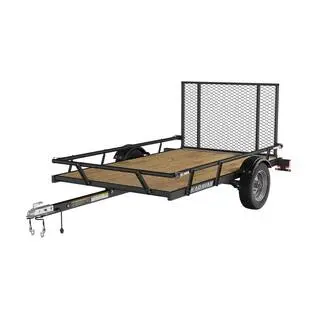 Karavan 5' x 8' Utility Trailer – Wood-Floor Design with Sliding Rail System and Towing Hardware