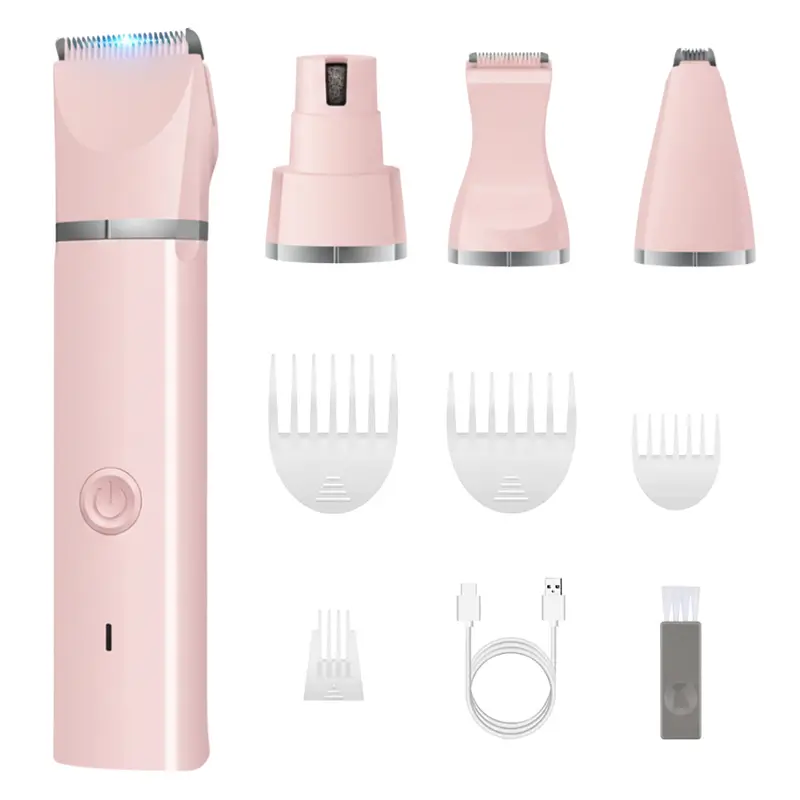 Multi-Attachment Pet Grooming Clipper Kit with Interchangeable Guide Combs