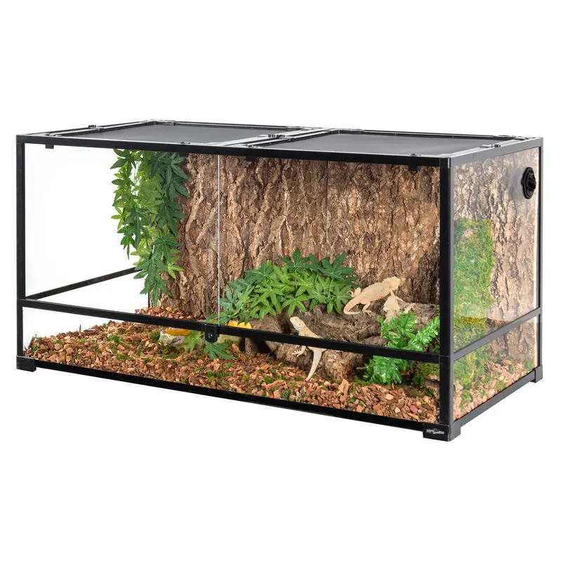 REPTIZOO 120-Gallon Premium Ventilated Reptile Enclosure – Spacious & Secure