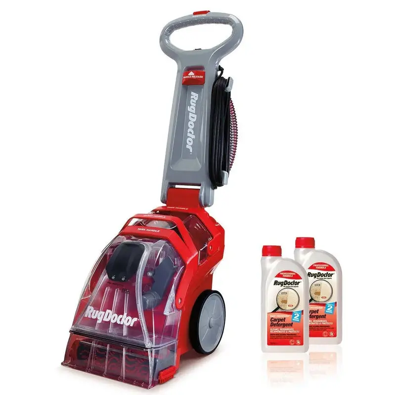 Rug Doctor Pro-Grade Carpet Cleaning Machine – Comes with Dual 1L Detergent Refills