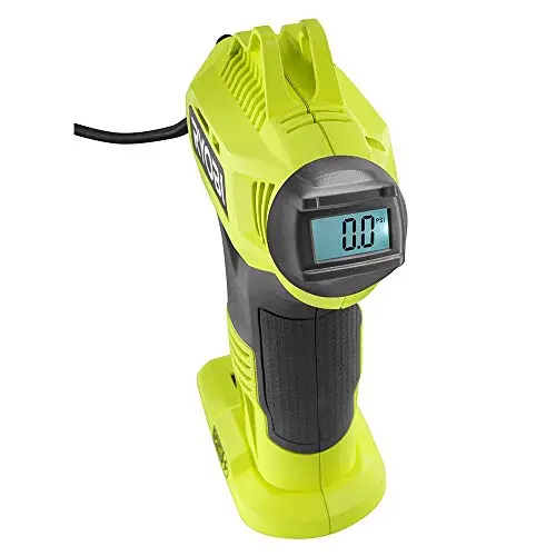 RYOBI ONE+ Cordless High-Pressure Inflator – Digital Pressure Gauge Included; Lithium-Ion Battery and Charger Provided