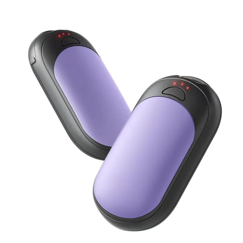 Slim Aluminum USB-C Hand Warmers – Dual Pack with Three-Stage Heat Adjustment