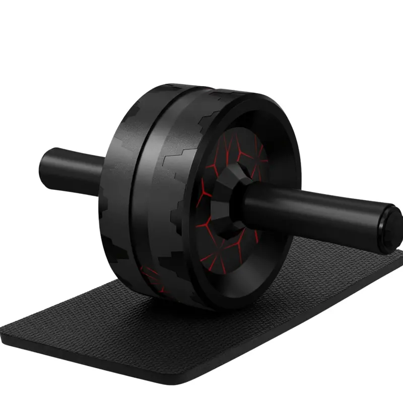 Sturdy Dual-Wheel Ab Roller Featuring Steel Frame, Ergonomic Knee Cushion & Core Stability Design